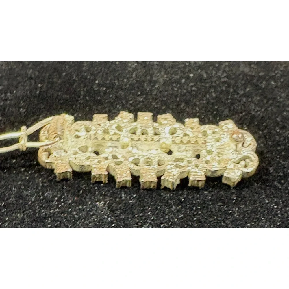 Vintage Silver Tone Rhinestone Hair Barrette Accessory Clip Retro Sparkle